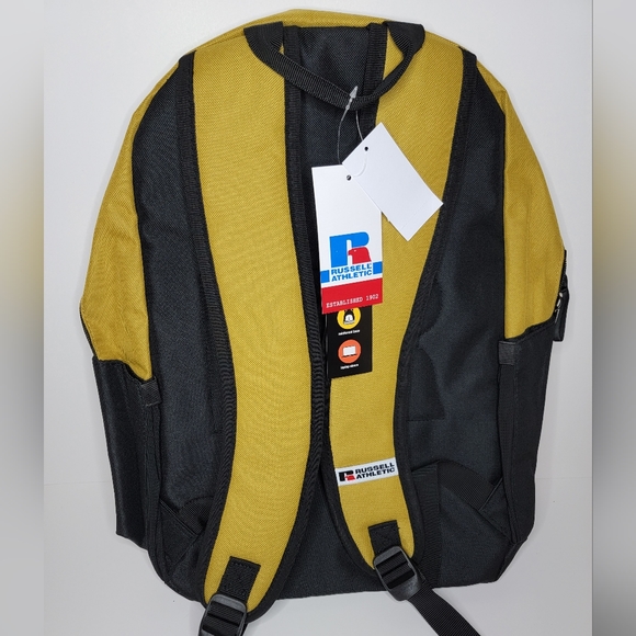 Russel Athletic Yellow Backpack Bag Laptop Sleev 15" School Student College Kids - Picture 6 of 15